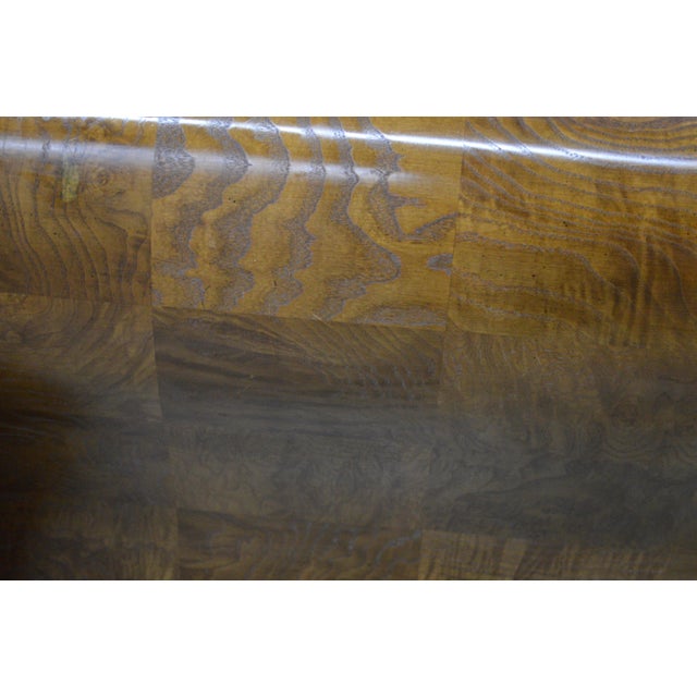 Henredon Charles X Empire King Size Burlwood Sleigh Bed For Sale - Image 16 of 17