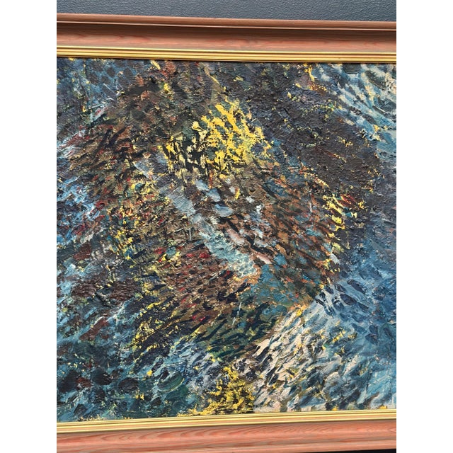 Valter Gibson, Composition, 1961, Oil on Canvas, Framed For Sale - Image 4 of 18