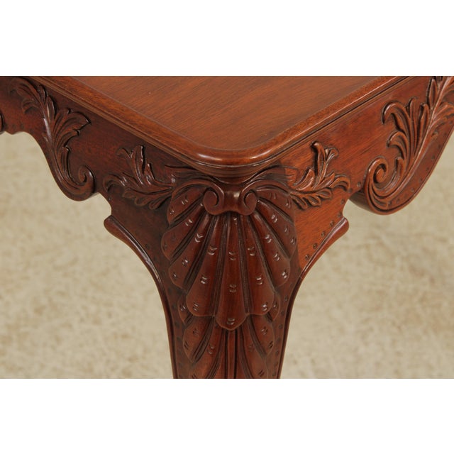 Kindel Irish Georgian Carved Mahogany Tea Table For Sale - Image 10 of 14