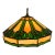 Antique Arts & Crafts j.a. Whaley & Co. Rare Mixed Slag & Stained Glass 12-Sided Swag Pendant Chandelier Lamp For Sale