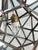 Metal Early 20th Century Moravian Star Glass and Brass Pendant Light For Sale - Image 7 of 12