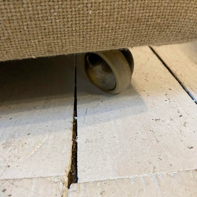 Milo Baughman for Thayer Coggin Storage Ottoman on Castors - 3 Pieces For Sale - Image 11 of 13