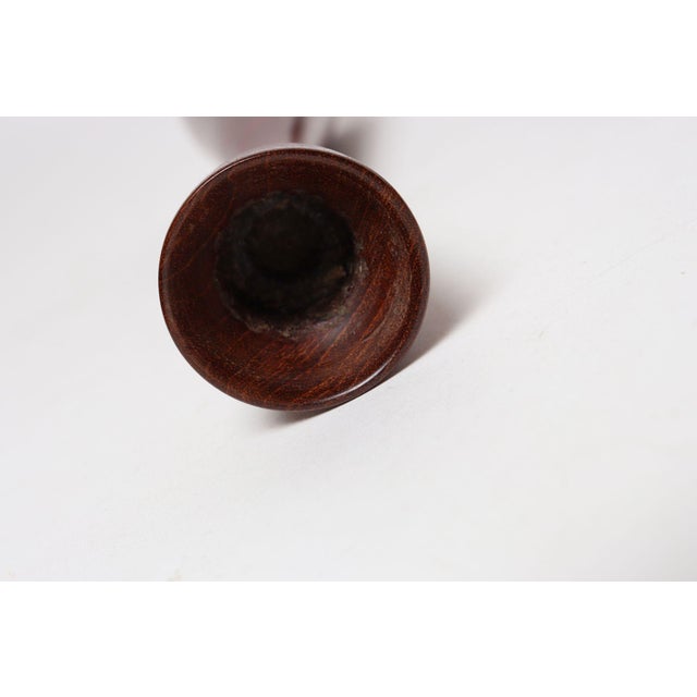 Wood Pair of Danish Modern Sculptural Organic Form Candlesticks by Digsmed For Sale - Image 7 of 17