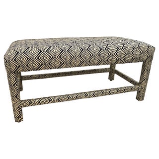 1960s Milo Baughman Style Upholstered Bench For Sale
