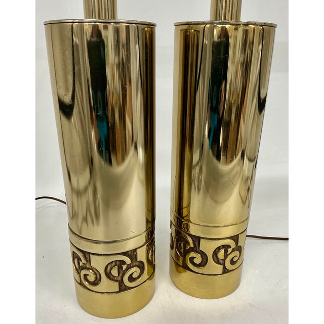 Modern Pair of Modernist Table Lamps by Pierre Cardin for Laurel. For Sale - Image 3 of 12