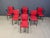 Postmodern dining chairs designed by Roel vandebeek and produced by Drisag. The model is called occhio Cool postmodern...