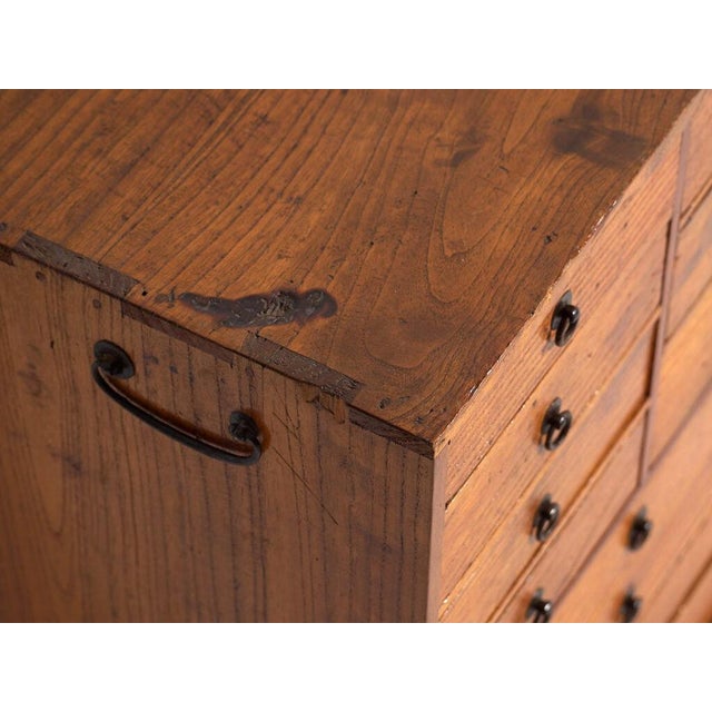 Antique Japanese Edo Tansu Ko-Dansu Chest For Sale - Image 6 of 10