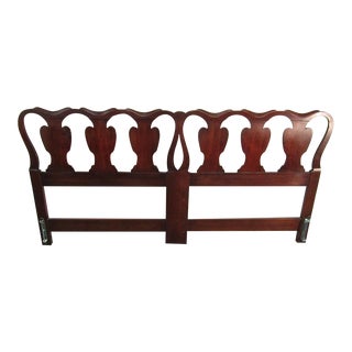 Statton King Size Solid Cherry Headboard For Sale