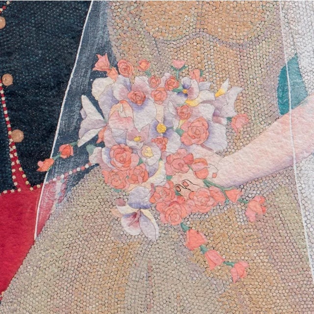 'Fancy Dancer and the Sunset Queen' by Theodore Villa, Santa Barbara, Apache, Laguna, Los Angeles County Museum of Art For Sale - Image 9 of 14