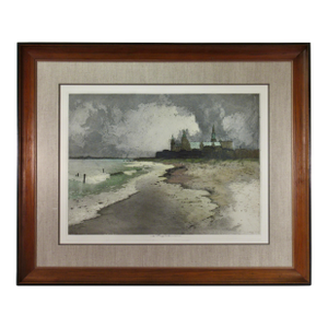 Luigi Kasimir Kronborg Slot 1919 Original Print