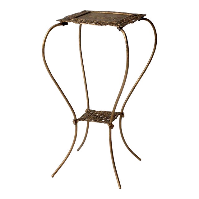 Antique Victorian Cast Brass Side Table or Planter For Sale