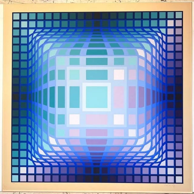 Silkscreen, 1975 Handsigned by the artist in pencil and numbered XVI/XX Publisher : Éditions Denise René (Paris) Printer :...