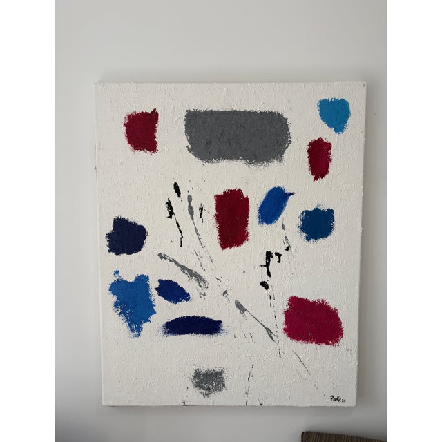 Strong piece. Having blocks of primary colors. Very thick brushwork. Simple and pure. Calming . Great size. Will carry a...