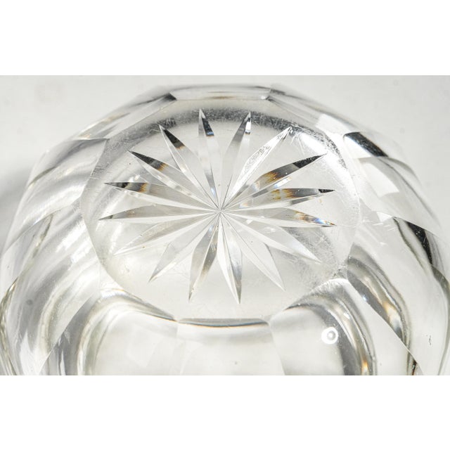Beautiful Faceted Jewelry Box Vanity Dresser Box Antique Sterling Silver Crystal Powder Jar Luxury Home Decor For Sale - Image 13 of 13