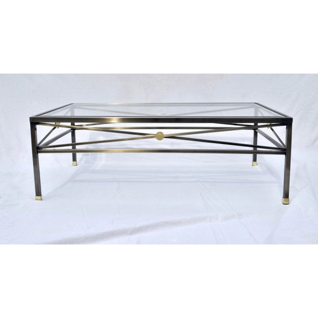 1980s Milo Baughman Design Institute of America Regency Style Cocktail Table For Sale - Image 9 of 9