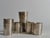 Metal Art Deco Hand-Hammered Silver-Plated Shot Glasses, 1930s, Set of 7 For Sale - Image 7 of 8