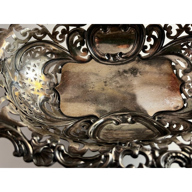 19th Century Derby Silver Basket For Sale - Image 4 of 6