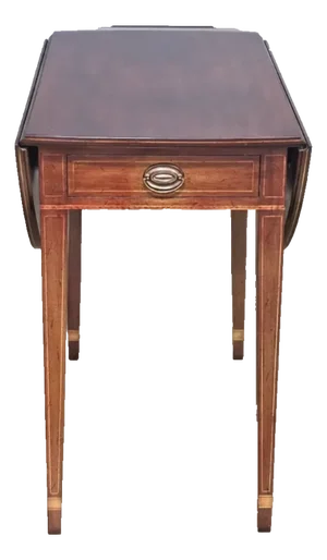 Kittinger Old Dominion Mahogany Pembroke Table Drop Leaf Table Made in Usa