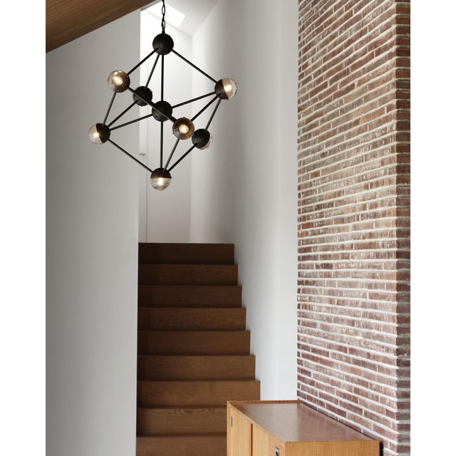 White Molecule Chandelier For Sale - Image 8 of 11
