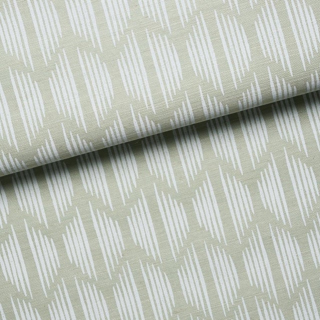 Schumacher Sample - Schumacher Ovington Sisal Wallcovering In Celadon For Sale - Image 4 of 5