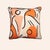 Tangerine Orpha Cushion by Ceraudo For Sale - Image 5 of 5
