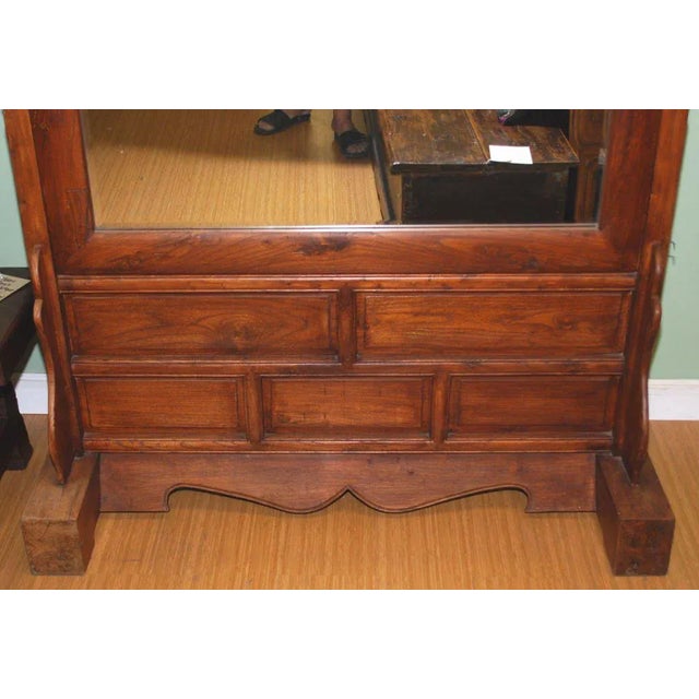 Large Antique, Two-Sided Floor Mirror For Sale In Los Angeles - Image 6 of 7