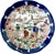 1920s 1920's Antique Asian Blue Japanese Chinoiserie Hand Painted Traditional Geisha Girl & Pagoda Plates & Small Bowls - A 23 Piece Set For Sale - Image 5 of 9