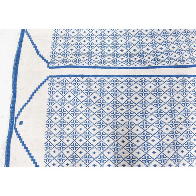 Doris Leslie Blau Vintage 1940s Indian Cotton Double-Sided Runner For Sale - Image 10 of 10