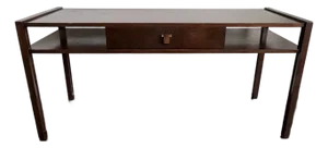 Edward Wormley for Dunbar Mid-Century Walnut Console Table With Drawer