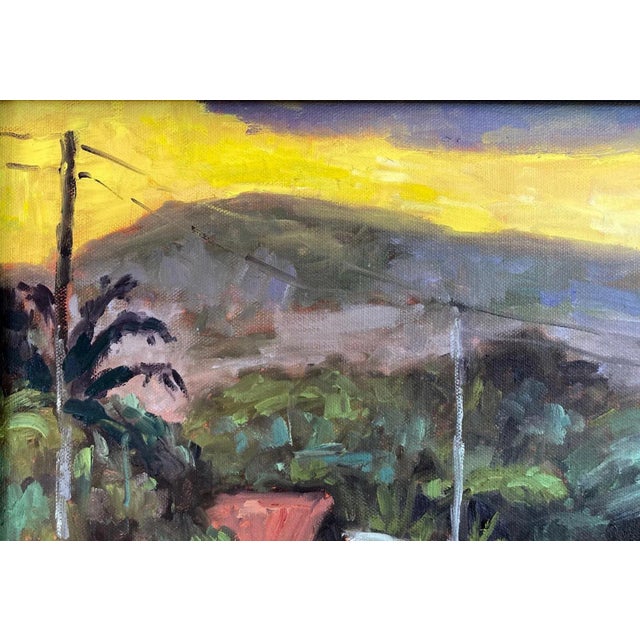 Contemporary Sunset, Contemporary Landscape Original Oil Painting For Sale - Image 3 of 6