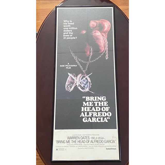 Original 1974 Sam Peckinpah Alfredo Garcia Framed Movie Poster Insert Art For Sale - Image 4 of 8