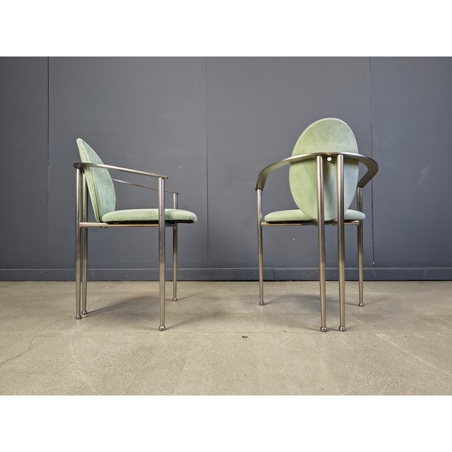 Metal Vintage Dining Chairs from Belgo Chrom, 1980s, Set of 6 For Sale - Image 7 of 18