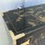 Chinese Black and Gold and Hand Painted Armoire/Chest of Drawers For Sale - Image 4 of 9