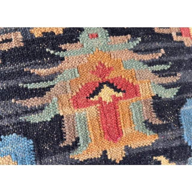 Boho Chic Early 20th Century Turkish Kilim Pillow For Sale - Image 3 of 13