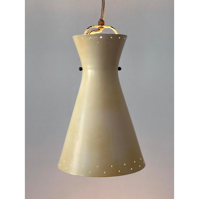 Mid-Century Pulley Diabolo Pendant Lamp attributed to Vereinigte Werkstätten, Munich, 1950s For Sale - Image 13 of 18