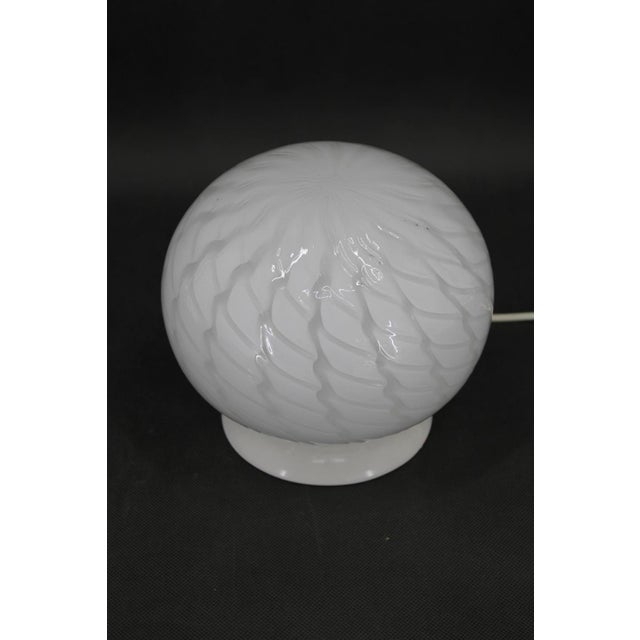 Glass Globe Table Lamp, Italy, 1980s For Sale - Image 3 of 12