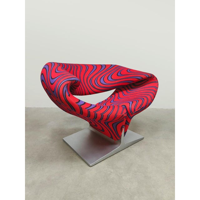 Vintage Dutch Ribbon Easy Lounge Chair by Pierre Paulin for Artifort, 1970s For Sale - Image 6 of 6