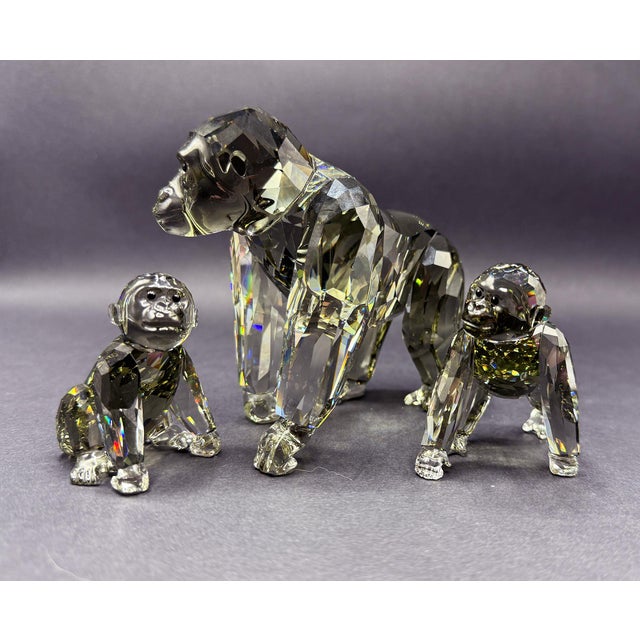 SCS Annual Edition 2009 Gorillas Family from Swarovski, Set of 3 For Sale - Image 10 of 18