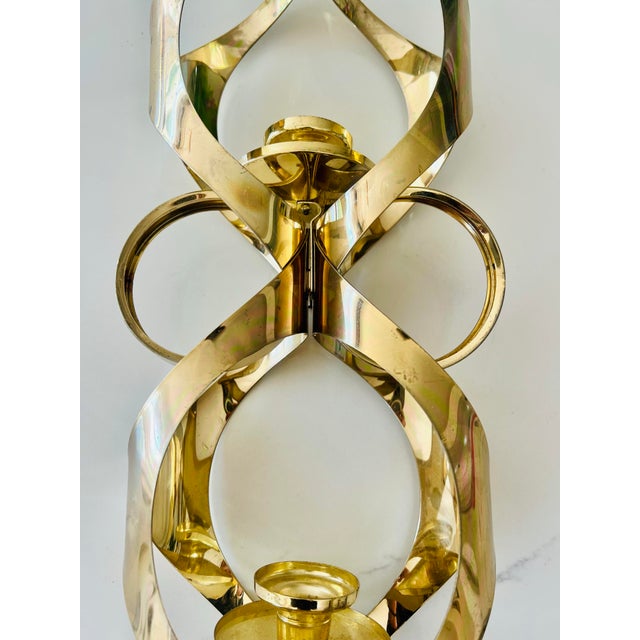 Metal Vintage Mascot International Brass Sconce For Sale - Image 7 of 8