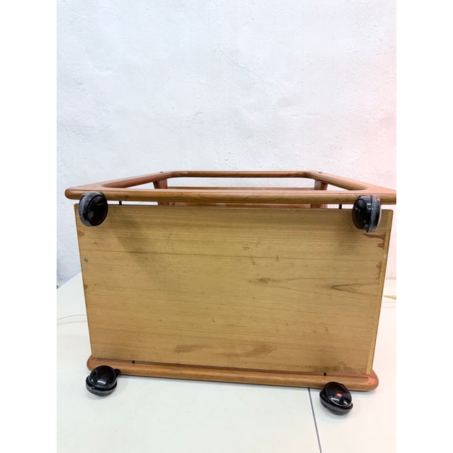 Danish Teak Serving Trolley with Removable Tray from Sika Møbler, 1960s For Sale - Image 4 of 9