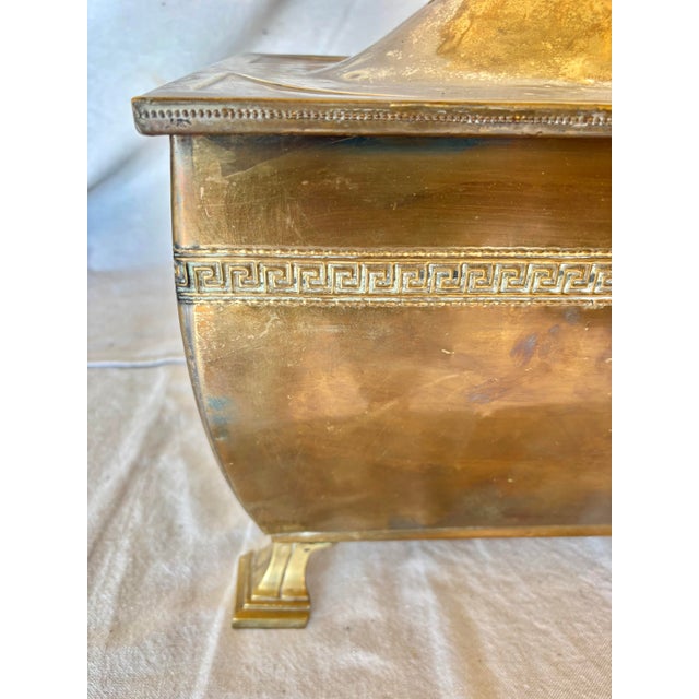Brass Late 19th Century English Brass Fireplace Box For Sale - Image 8 of 12