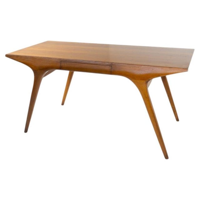 Walnut Writing Desk from Carlo De Carli, 1950s For Sale - Image 16 of 16