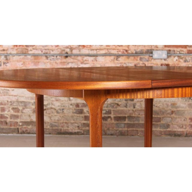 1970s Mid-Century Round Extending Teak Dining Table from McIntosh, 1970s For Sale - Image 5 of 13