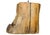 Rustic Hand-Carved Wooden Organic Tree Stump Door Stop with Iron Handle Top For Sale - Image 5 of 9