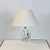Glass 1970s Small Daum Nancy Boudoir Lamp With Linen Shade For Sale - Image 7 of 10
