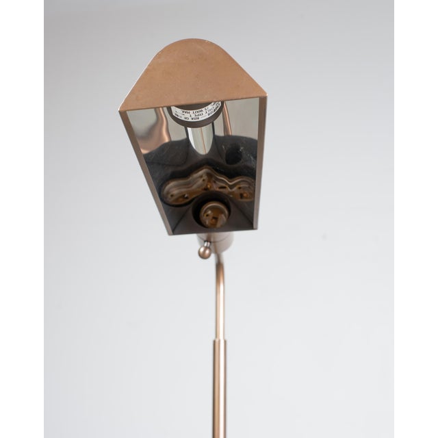 Pair of Casella Bronze Adjustable Pharmacy Floor Lamps For Sale - Image 9 of 18