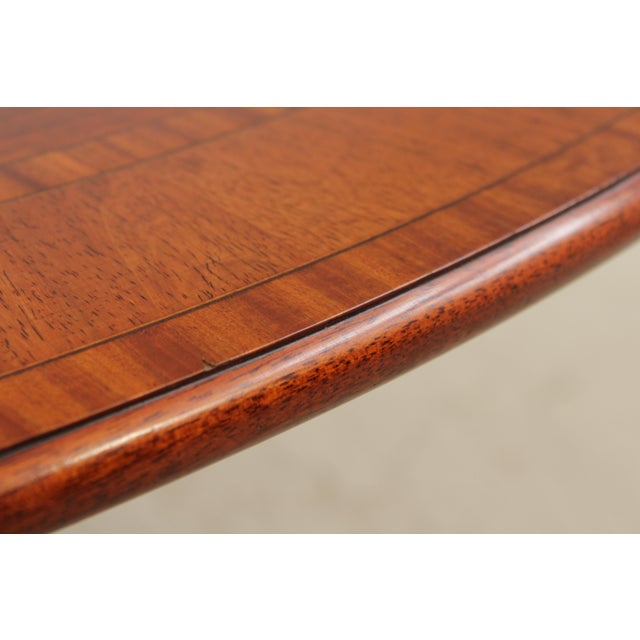 William Tillman English Round Mahogany Tilt Dining Room Table For Sale - Image 10 of 16