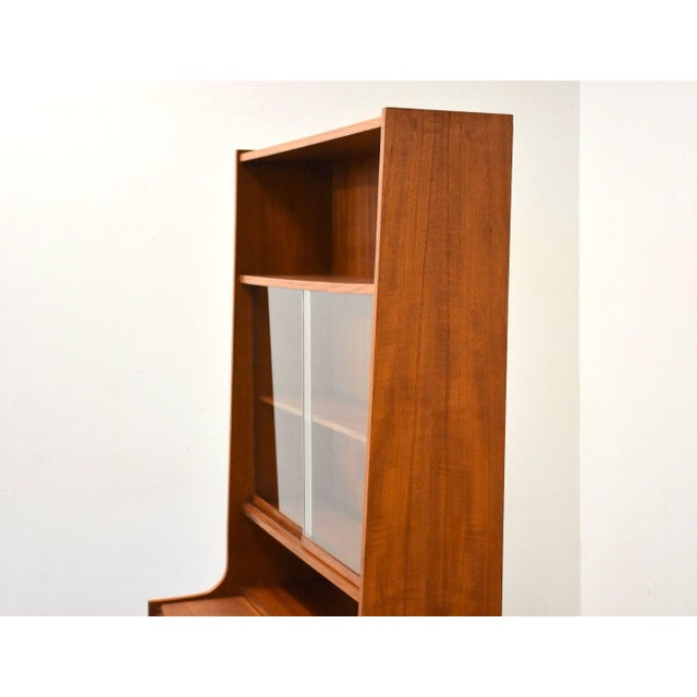 1960s Danish Modern Teak Bookcase Secretary Desk For Sale In Boston - Image 6 of 10
