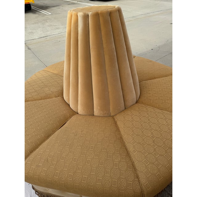 Vintage Italian Art Deco Style Circular Borne Conversation Settee For Sale - Image 12 of 12