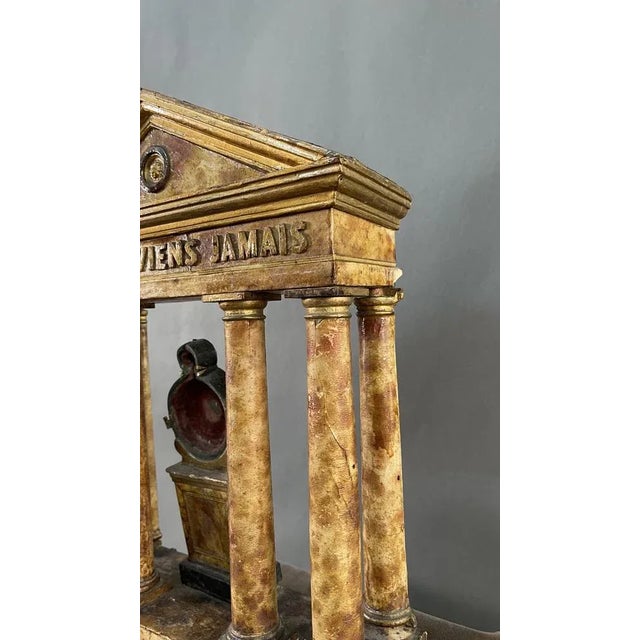 Early 19th Century Neoclassical Grand Tour Commemorative Temple, 1810s For Sale - Image 5 of 12